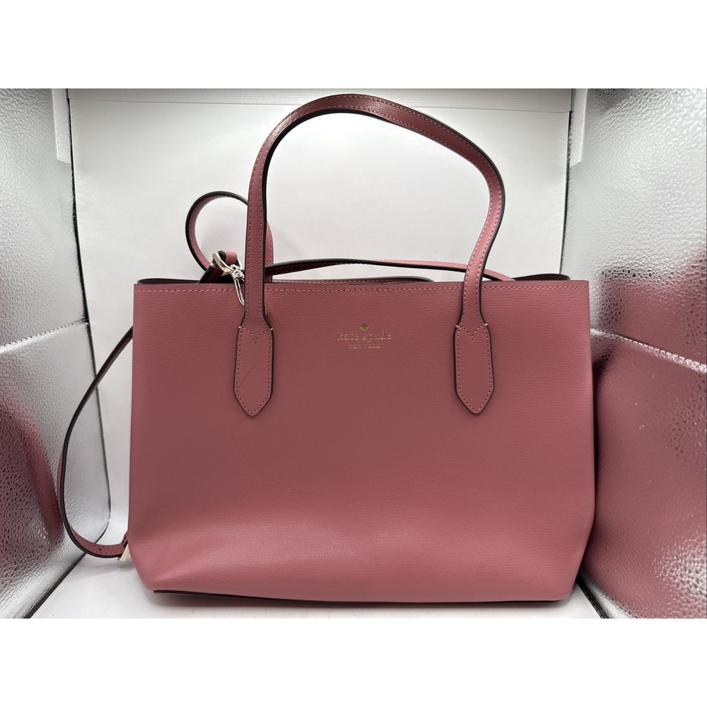 Kate Spade New York Harper Satchel Dusty Pink Gold Hardware Smooth Adjust Strap